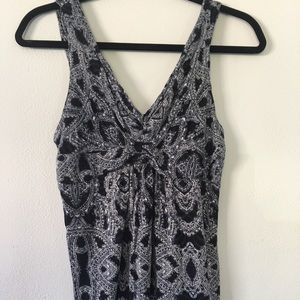 Express Size S Tank black, blue and white